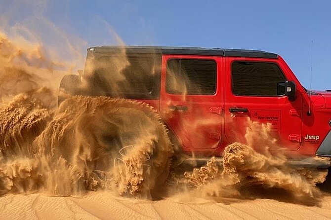 Desert Safari Dubai - Premium Flip-Top Roof Jeep Safari - Dune Bashing Experience