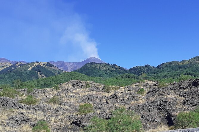 Full-Day Tour to Mt. Etna, Taormina, Naxos Bay and Castelmola - Exploring Mount Etna