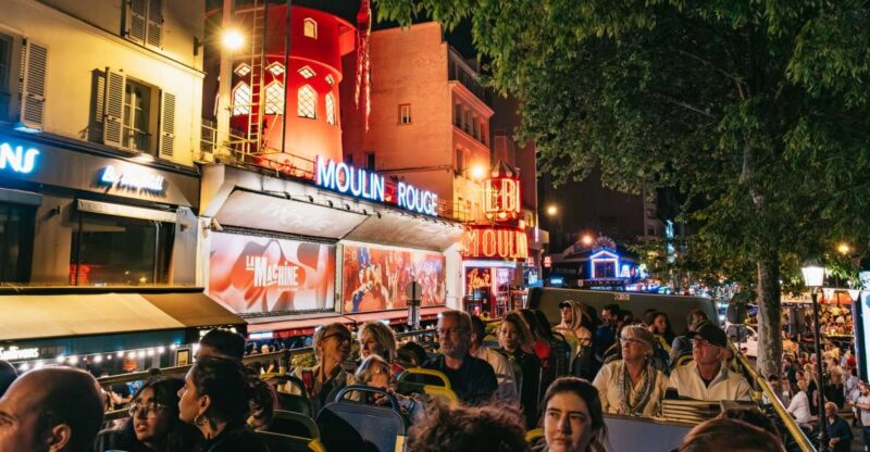 Paris: Night Bus Tour With Audioguide - Departure Times and Locations