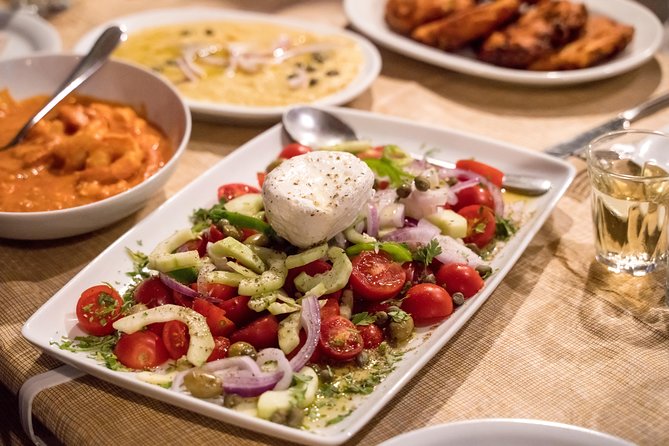 Traditional Tastes of Santorini- Food Tour - Enjoying a Light Lunch With Wine