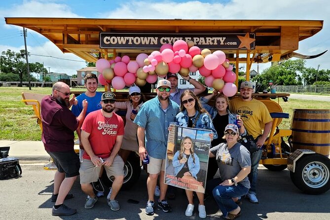 2-Hour BYOB Cowtown Cycle Party for 6-15 Happy Adults in FW - Cancellation Policy Details