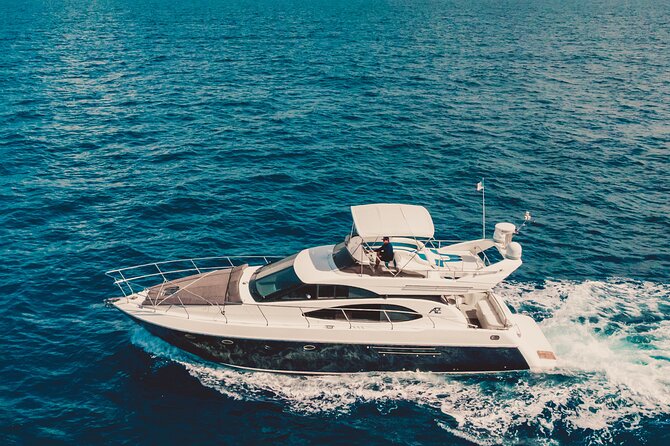 5-Hour 2-Stop Private 50 Azimut Yacht Tour With Food, Open Bar & Snorkeling - Booking Information