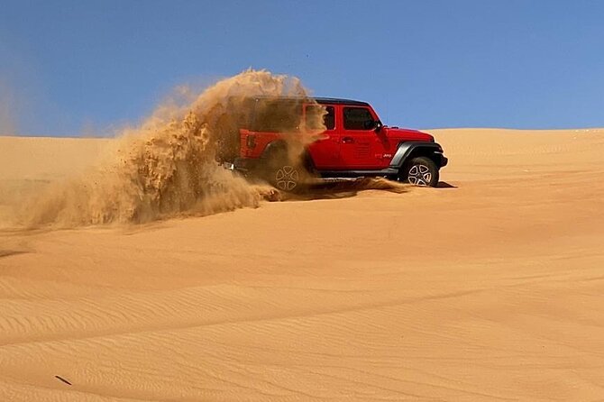 Desert Safari Dubai - Premium Flip-Top Roof Jeep Safari - Camel Ride and Camp Activities