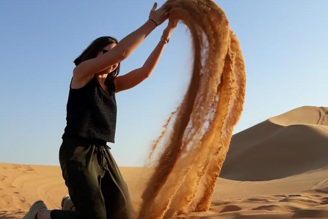 Morning Dubai Red Dunes Safari With Camel Riding & Sand Boarding - Sand Boarding Adventure