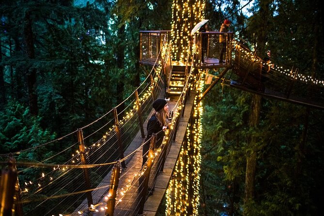 Vancouver Capilano Canyon Light and Peak of Christmas in Grouse Mountain - Highlights of the Tour
