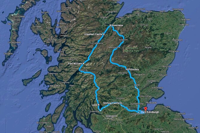 2 Days on the Loch Ness Canal of Caledonia and the Highlands - Itinerary Day 1
