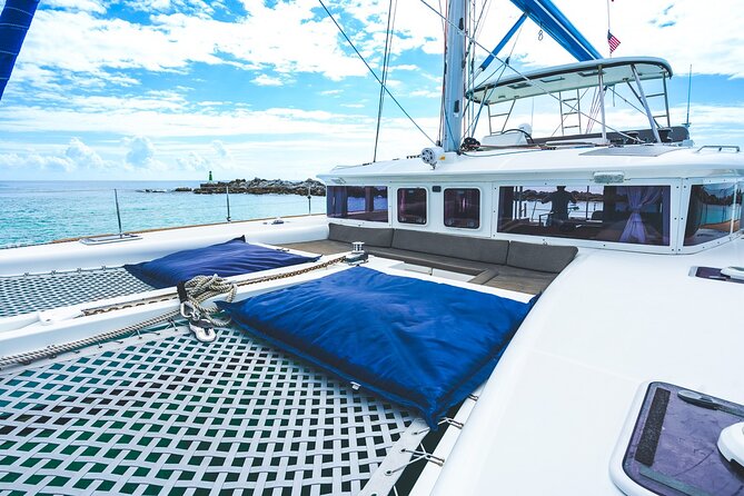 5-Hour Private 45 Luxury Catamaran 2-Stop Tour W/ Food, Open Bar & Snorkeling - Duration and Stops