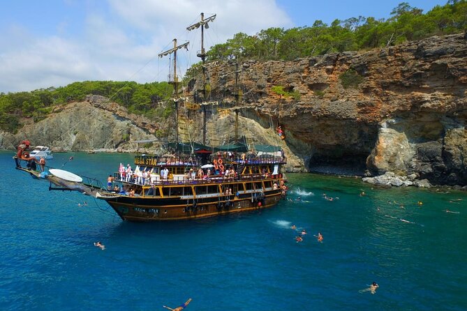 Alanya Boat Trip With Unlimited Soft Drinks and Lunch - Relaxing at Cleopatra Beach