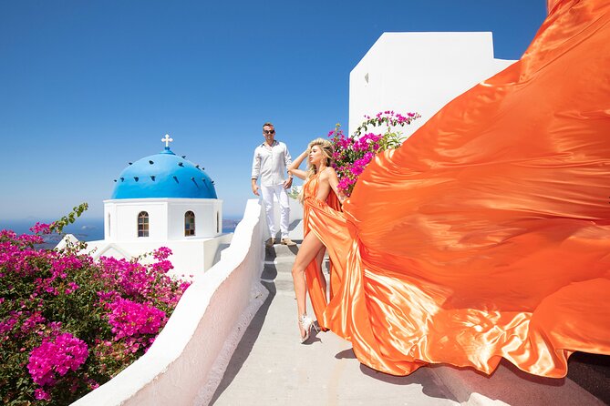 Amazing Flying Dress Photoshoot in Santorini - Delivery and Backup Information