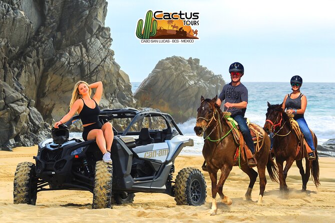 Beach CAN-AM SXS X3 & Horseback Ride in Cabo by Cactus Tours Park - Pricing and Cancellation Policy