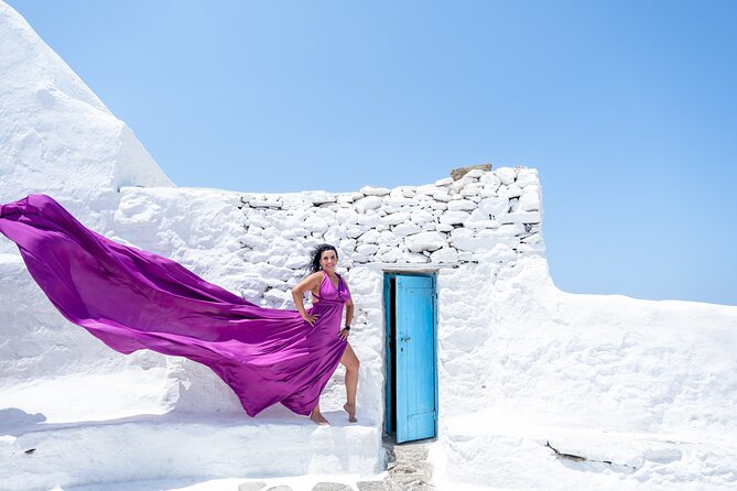 Mykonos Flying Dress Photoshoot - Safety and Accessibility