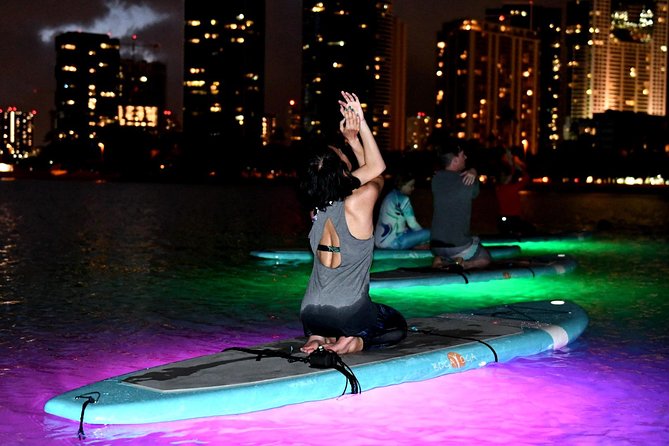 Night SUP Yoga in Honolulu, Hawaii - Capturing the Magical Experience