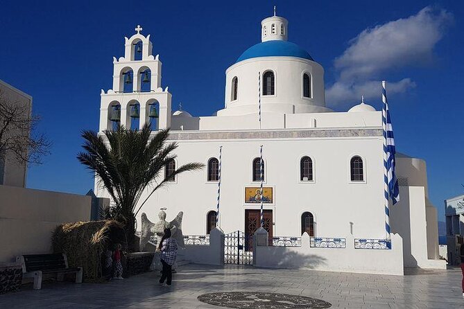 Santorini First-Time Guests Private Tour Sightseeing, Excavetions & Wine Testing - Tour Itinerary and Duration
