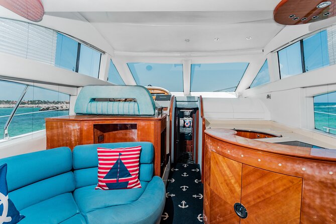 8-Hour Private 50 Azimut 2-Stop Tour to Cozumel Beach W/Food, Drinks & Snorkel - Key Points