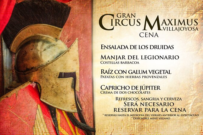 Dinner Show Great Circus Maximus - Viator Help Centre