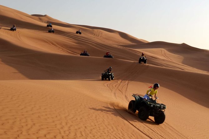 Dubai Morning Quad Bike With Sandboarding and Camel Ride - Good To Know