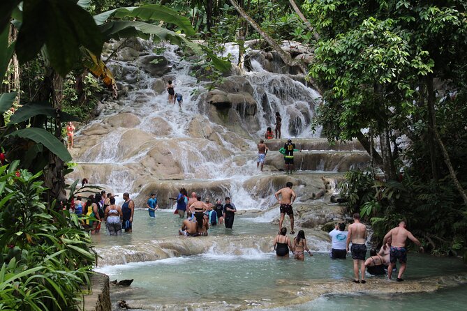 Dunns River/ Blue Hole Waterfall Combo- Private Transport - Key Points