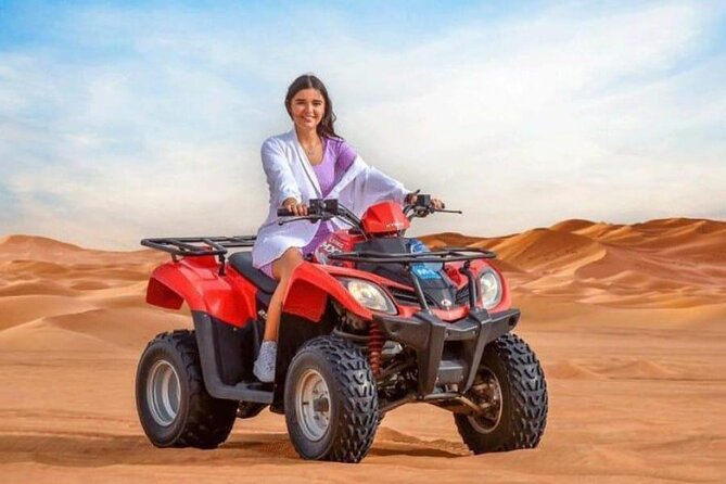 Morning Desert Safari Dune Bashing Sand Boarding With Quad Bike - Good To Know