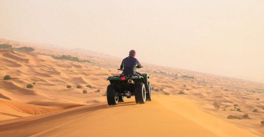 From Merzouga: Quad Bike Tour to the Peak of Erg Chebbi Dune