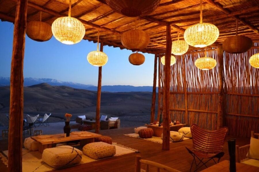 Marrakech: Agafay Desert Dinner and Sunset Camel Ride Trip
