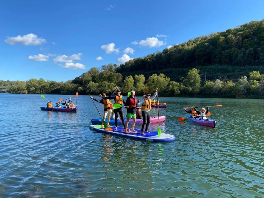 1h30 of Supersize Paddle on the Saône River Near Lyon