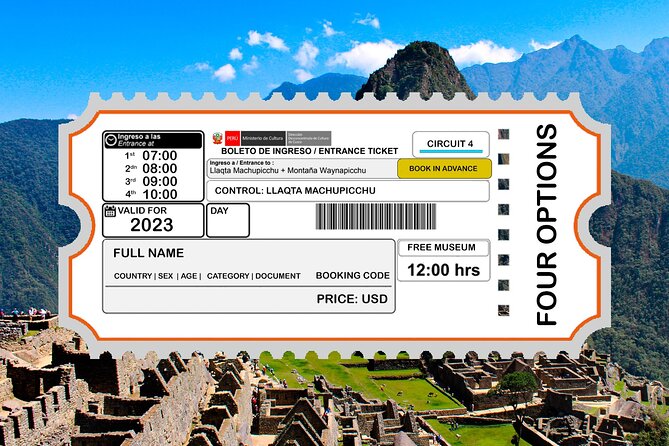 Tickets to Huayna Picchu Four Time Options - Good To Know