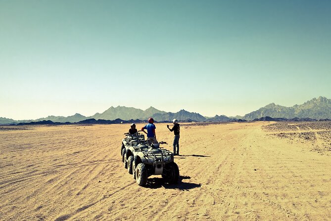 3 Hours Hurghada Desert Safari on Quad Bikes With Camel Ride