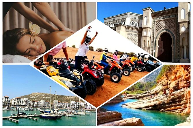 4 Excursions in 1 Pack = City Tour + Hammam Massage + Quad or Buggy + Paradise