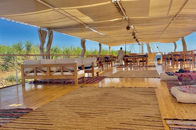 Amazing 2 Nights on a Dahabeya From Aswan to Luxor,Friday to Sunday With Tours .