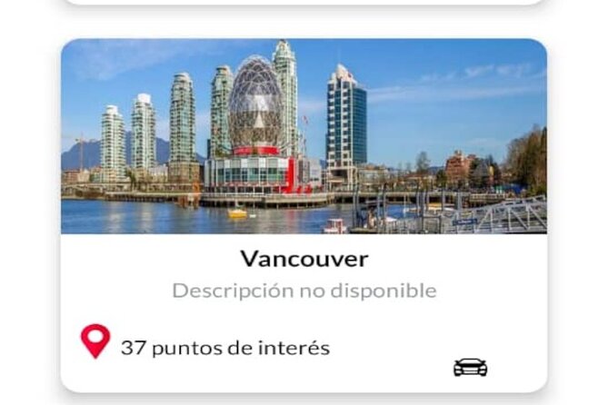 APP Self-Guided Routes Vancouver With Audio Guide - Overview and Activity Details