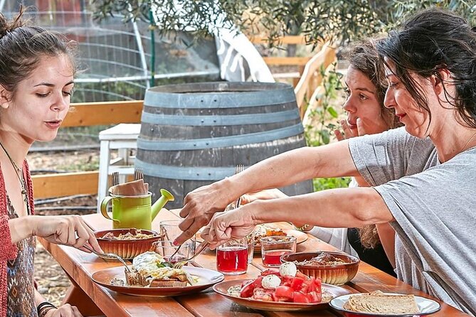 Bio Farm Private Olive Oil Tasting, Farm to Fork Meal & Temple of Poseidon Tour