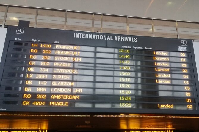 Bucharest Airport Private Transfer by Van up to 8 Passengers
