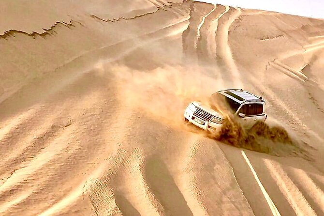 Doha Layover Desert Safari, Camel Ride, Sand Boarding, Inland Sea