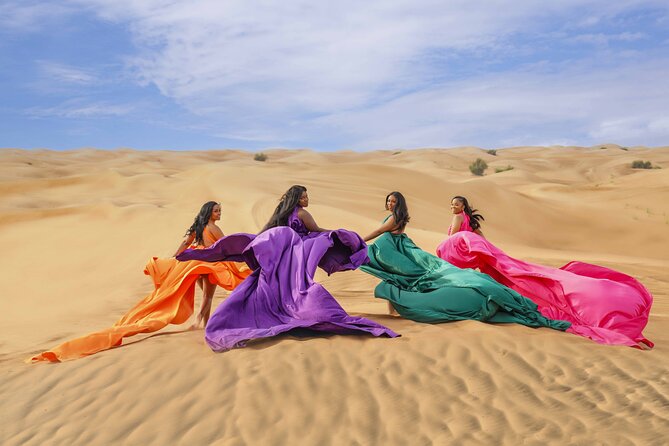 Flying Dress Photoshoot Dubai Individual or Couple Session 2HOURS - Experience Overview
