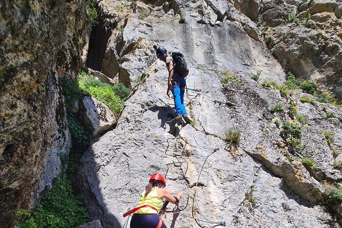 From Estepona: Guided Via Ferrata Adventure in Benalauría