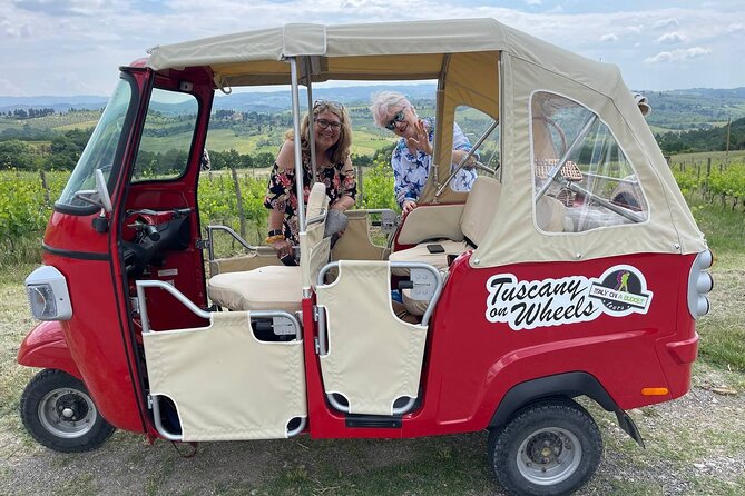 From San Gimignano: Original Tuscany Wine Tour by Tuktuk