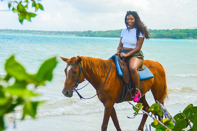 Jamaicas Ocean Horseback Bamboo Raft Adventure and Transport