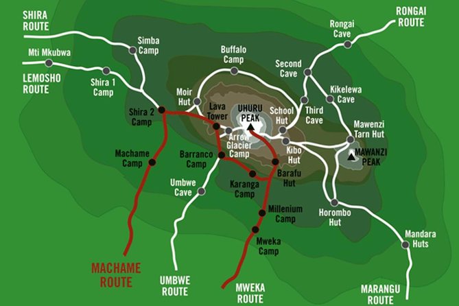 KILIMANJARO MACHAME ROUTE, (Climb 7days)