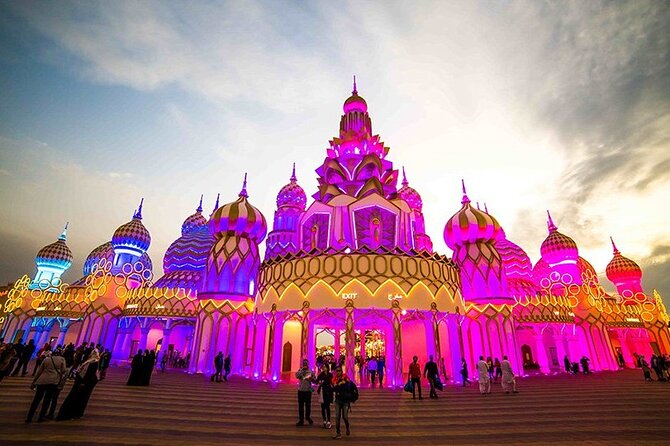 Miracle Garden And Global Village Dubai Tour With Transfers From Abu Dhabi