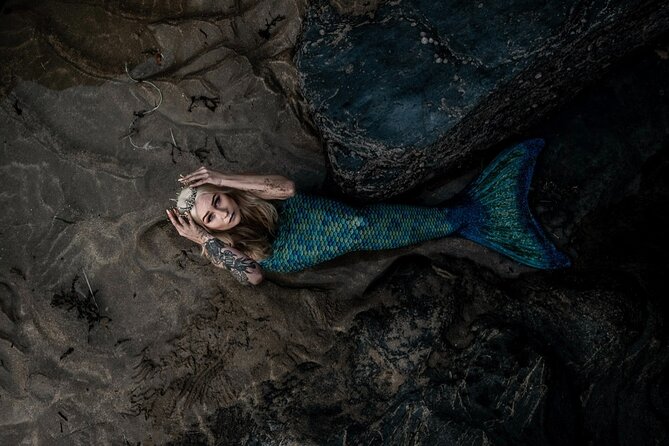 Private Mermaid Dronephotoshoot on Cayman Island With Accessories
