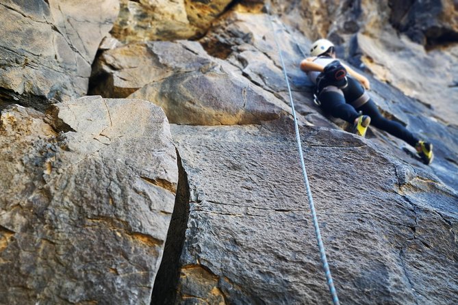 Rock Climbing in Natural Space.