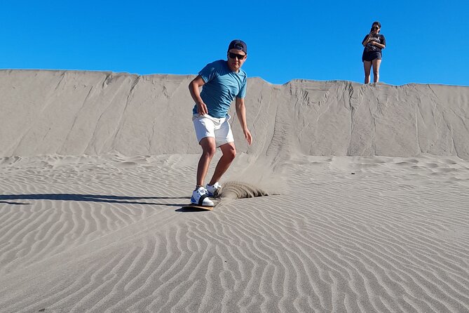 Sandboarding in the Mogote Dunes in Mexico