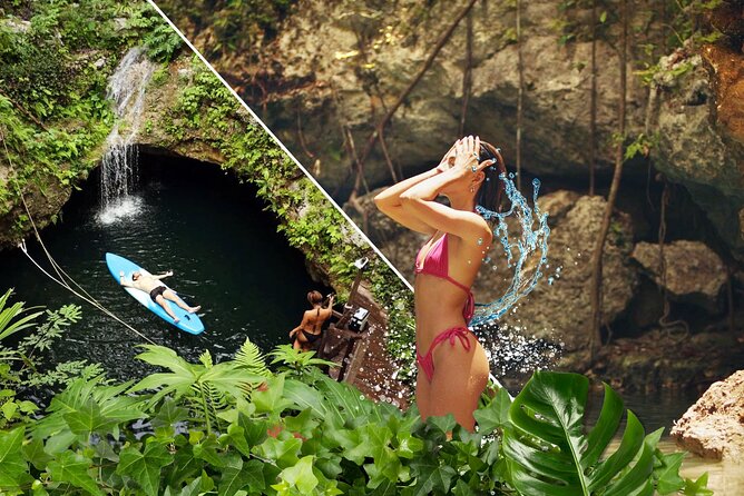 Semi-private 3 Waterfall Cenotes Experience