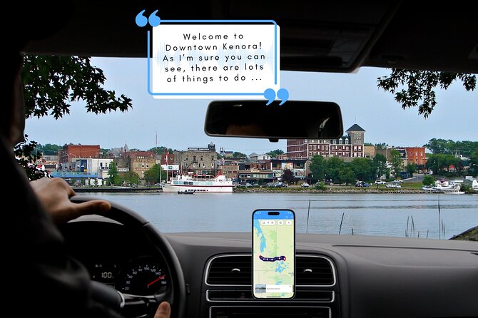 Smartphone Driving Tour Between Kenora and Winnipeg