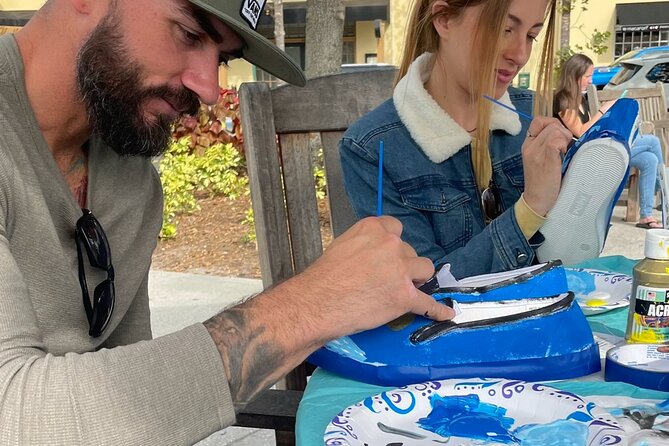 Sneakers Painting Class in Celebration Town Review - Supplies and Customization Options