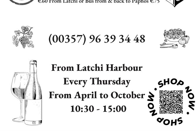 Wine Testing On-Board the Demetris Chara BBQ Boat While Visiting the Blue Lagoon