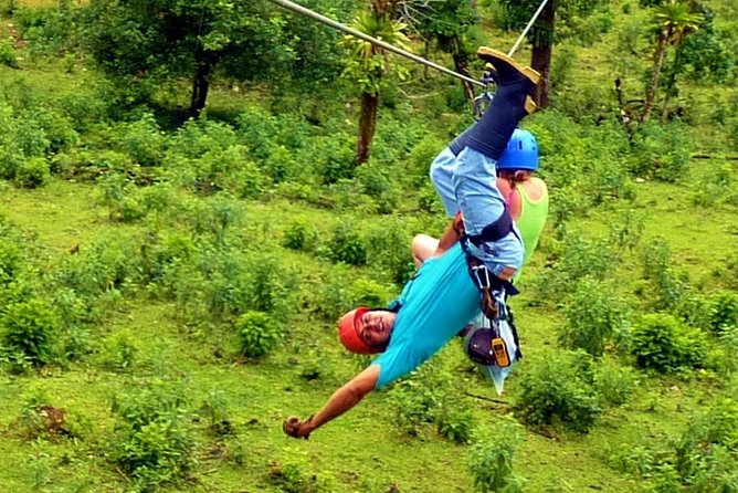 Zipline Tarzan Swing and Blue River Adventure at Rincon De La Vieja From Playa Del Coco