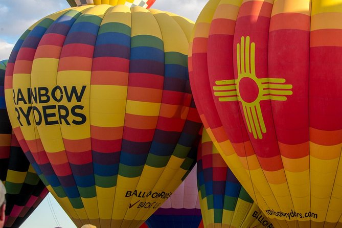 Albuquerque Hot Air Balloon Ride at Sunset - Sandia Mountains Sunset Panorama