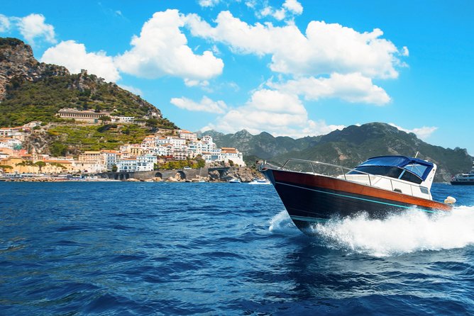 Amalfi Coast Boat Tour With Pickup From Sorrento Area Hotels - Semi-Private Cruise Highlights