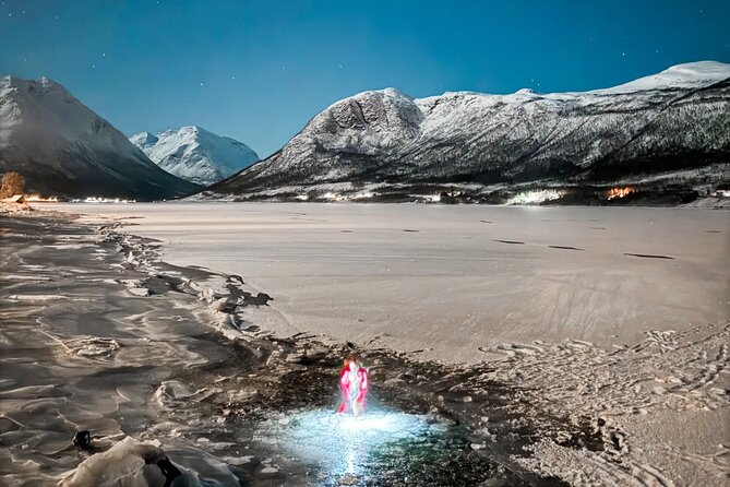 Arctic Ocean Night Floating in Ramfjord - Inclusions and Highlights